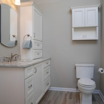 maple vanity bathroom remodel union township, nj